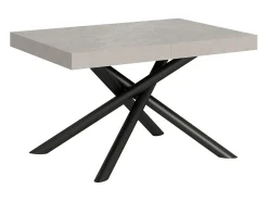 Mesa extensible 90x140/244 cm Famas Cachemira estructura Antracita