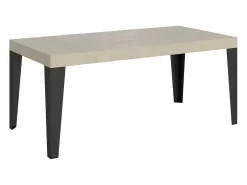 Mesa extensible 200/460x90 cm Flame cachemira patas antracita