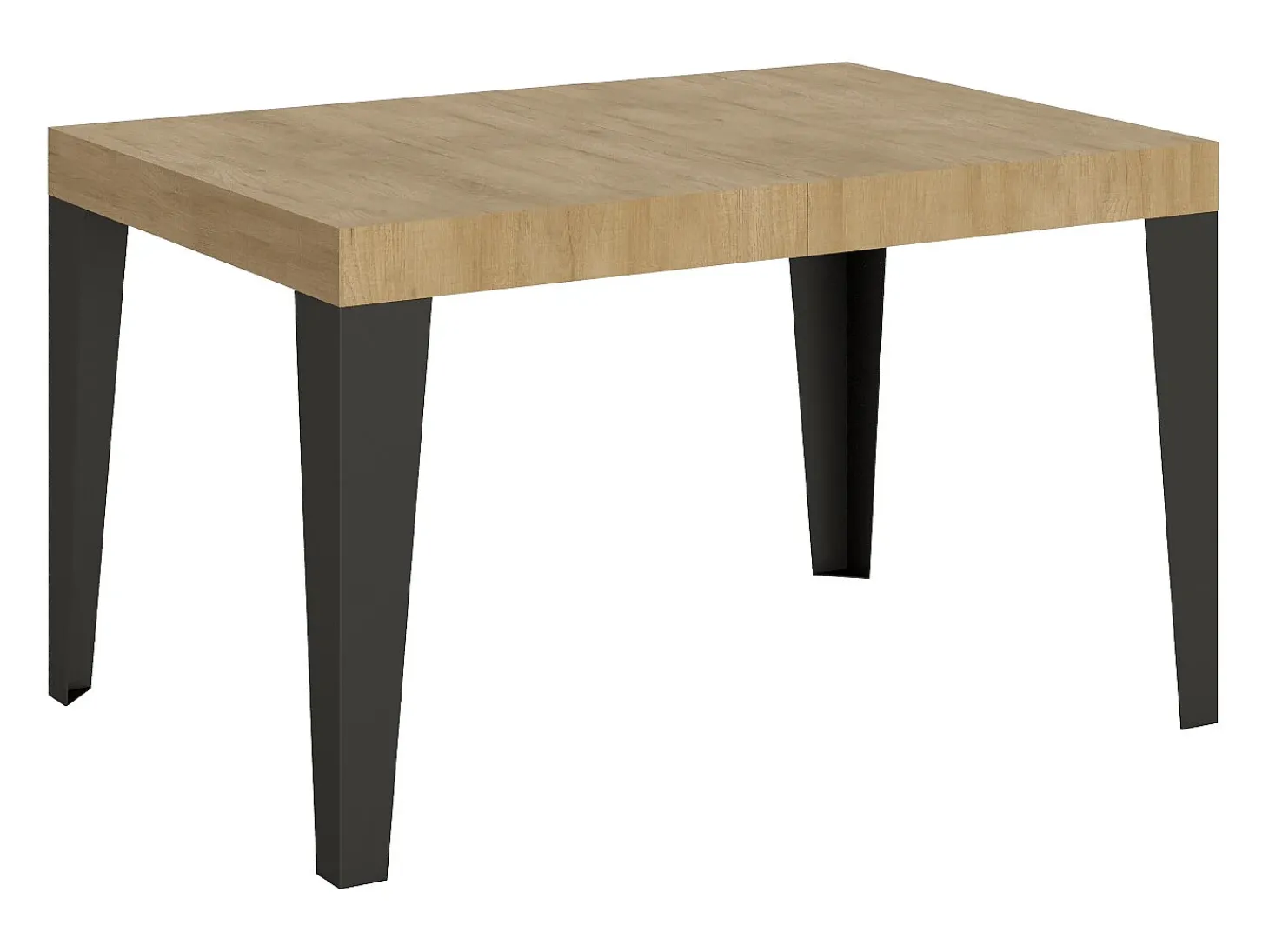 Mesa extensible 140/400x90 cm Flame roble natural patas antracita