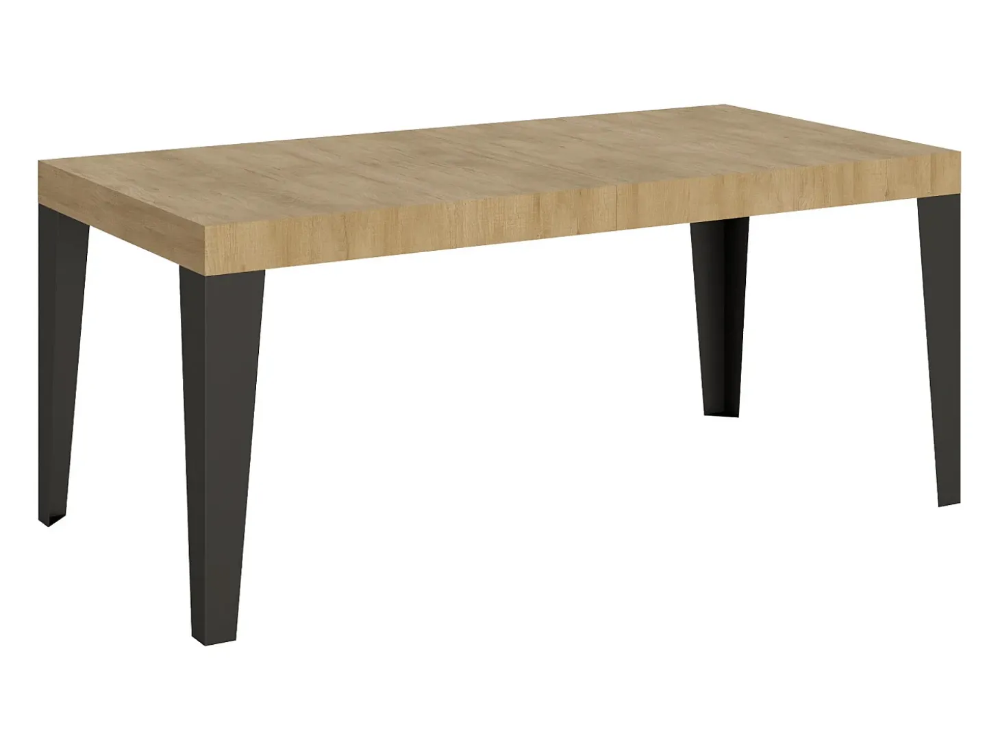 Mesa extensible 180/440x90 cm Flame roble natural patas antracita