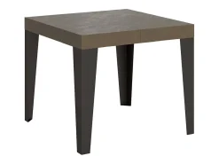 Mesa extensible 90/246x90 cm Flame gris paloma patas antracita
