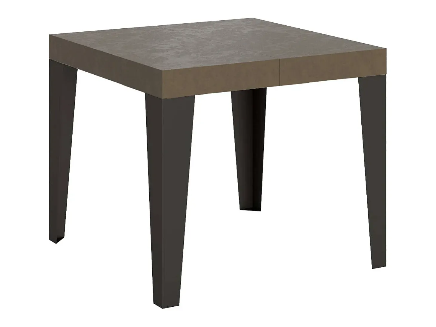 Mesa extensible 90/246x90 cm Flame gris paloma patas antracita