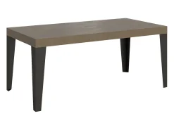 Mesa extensible 90x180/440 cm Flame gris paloma patas antracita