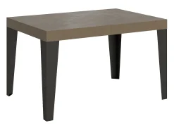 Mesa extensible 120/224x90 cm Flame gris paloma patas antracita
