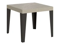 Mesa extensible 90/246x90 cm Flame cachemira patas antracita