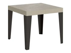 Mesa extensible 90/246x90 cm Flame cachemira patas antracita