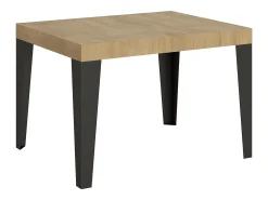 Mesa extensible 110/194x70 cm Flame roble natural patas antracita