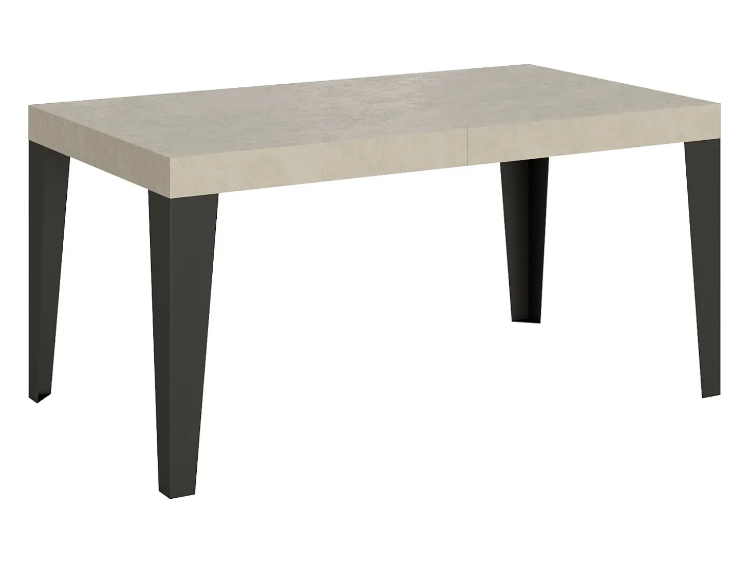 Mesa extensible 160/420x90 cm Flame cachemira patas antracita