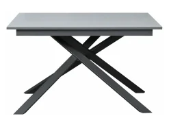 Mesa extensible 90x120/180 cm Ganty Cemento - canto del mismo color que la estructura Antracita