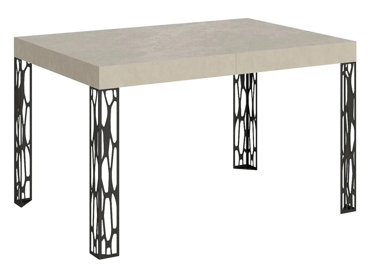 Mesa extensible 80x140/224 cm Ghibli Cachemira estructura Antracita