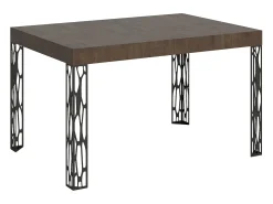 Mesa extensible 90x120/224 cm Ghibli Nogal estructura Antracita