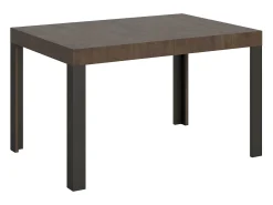 Mesa extensible 90x120/224 cm Linea Nogal estructura Antracita