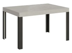 Mesa extensible 90x140/244 cm Linea Cachemira estructura Antracita