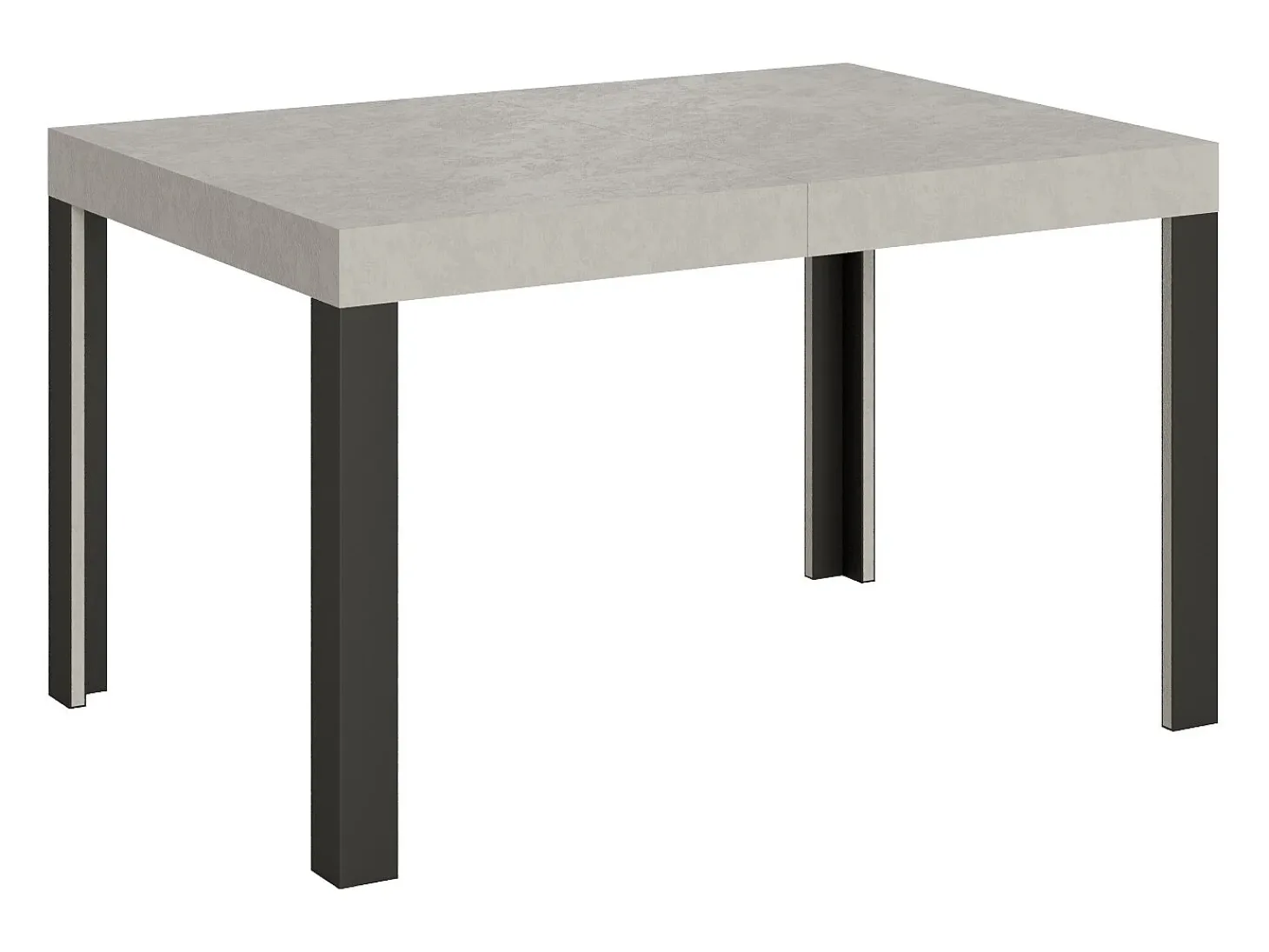 Mesa extensible 80x120/204 cm Linea Cachemira estructura Antracita