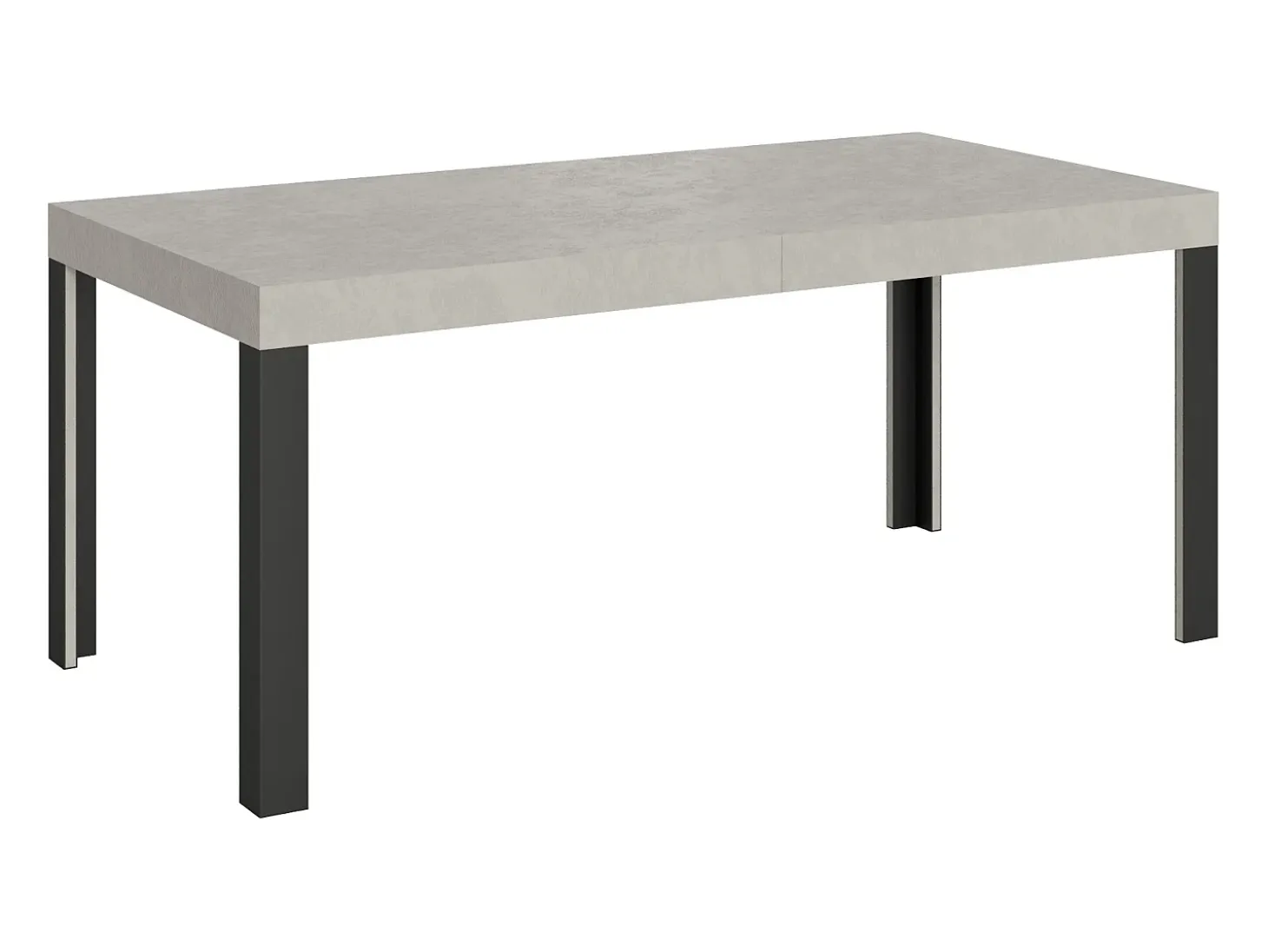 Mesa extensible 80x160/244 cm Linea Cachemira estructura Antracita