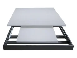 Mesa extensible 90x160/220 cm Mirhi Nogal estructura Antracita