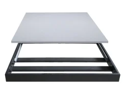 Mesa extensible 90x160/220 cm Mirhi Roble Natural estructura Antracita