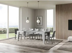Mesa extensible 120/380x90 cm Naxy hormigón