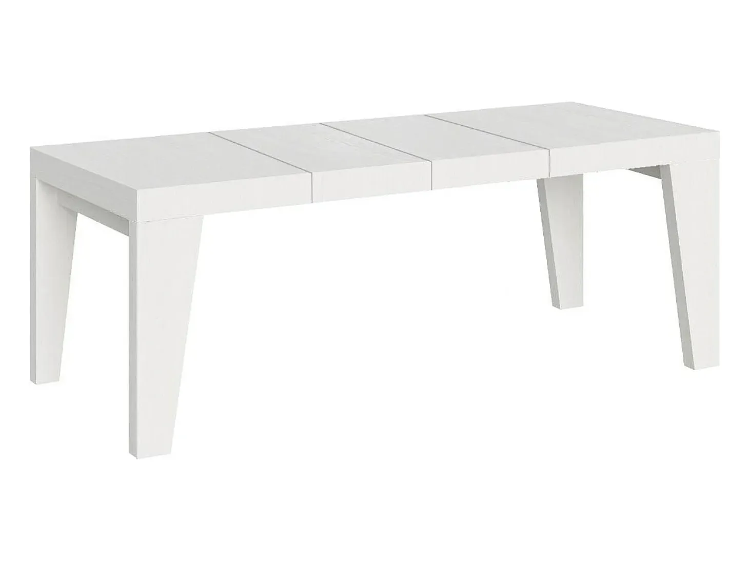 Mesa extensible 180/284x90 cm Naxy Premium fresno blanco