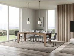 Mesa extensible 120/380x90 cm Naxy nogal