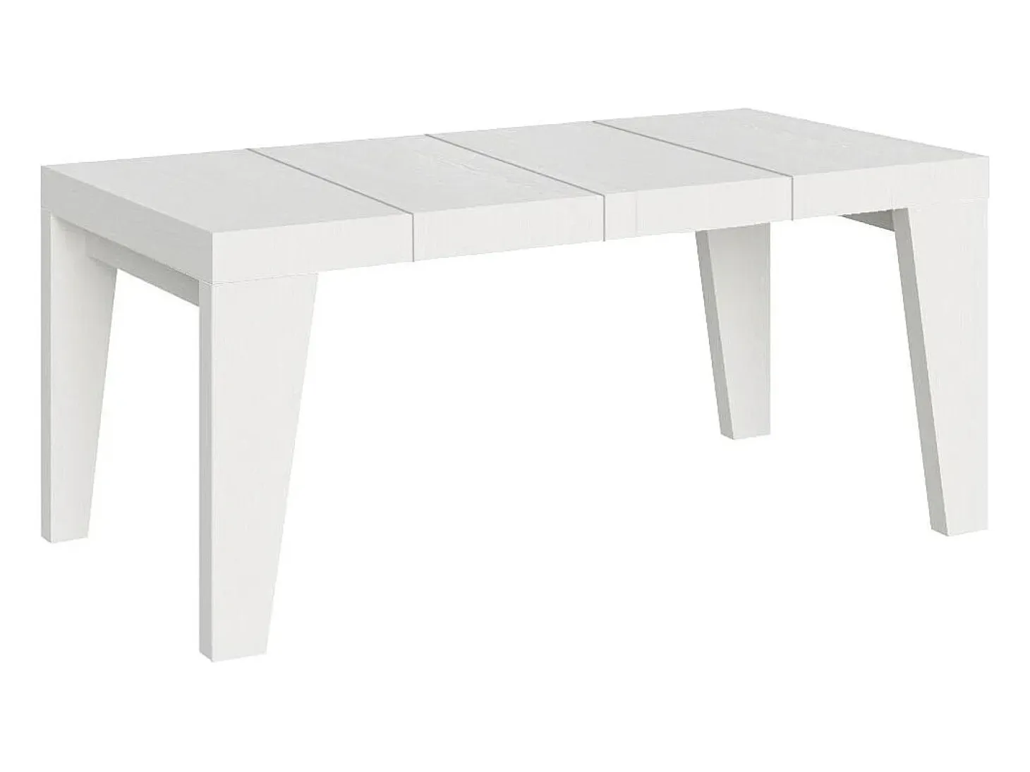 Mesa extensible 130/234x90 cm Naxy Premium fresno blanco