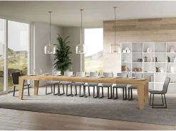 Mesa extensible 90x200/460 cm Naxy Premium Roble Natural