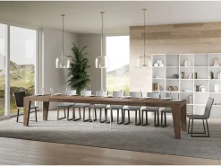 Mesa extensible 90x180/440 cm Naxy Premium Nogal