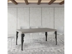 Mesa extensible 90x200/304 cm Paxon cachemira patas antracita