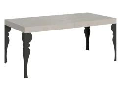 Mesa extensible 90x200/304 cm Paxon cachemira patas antracita