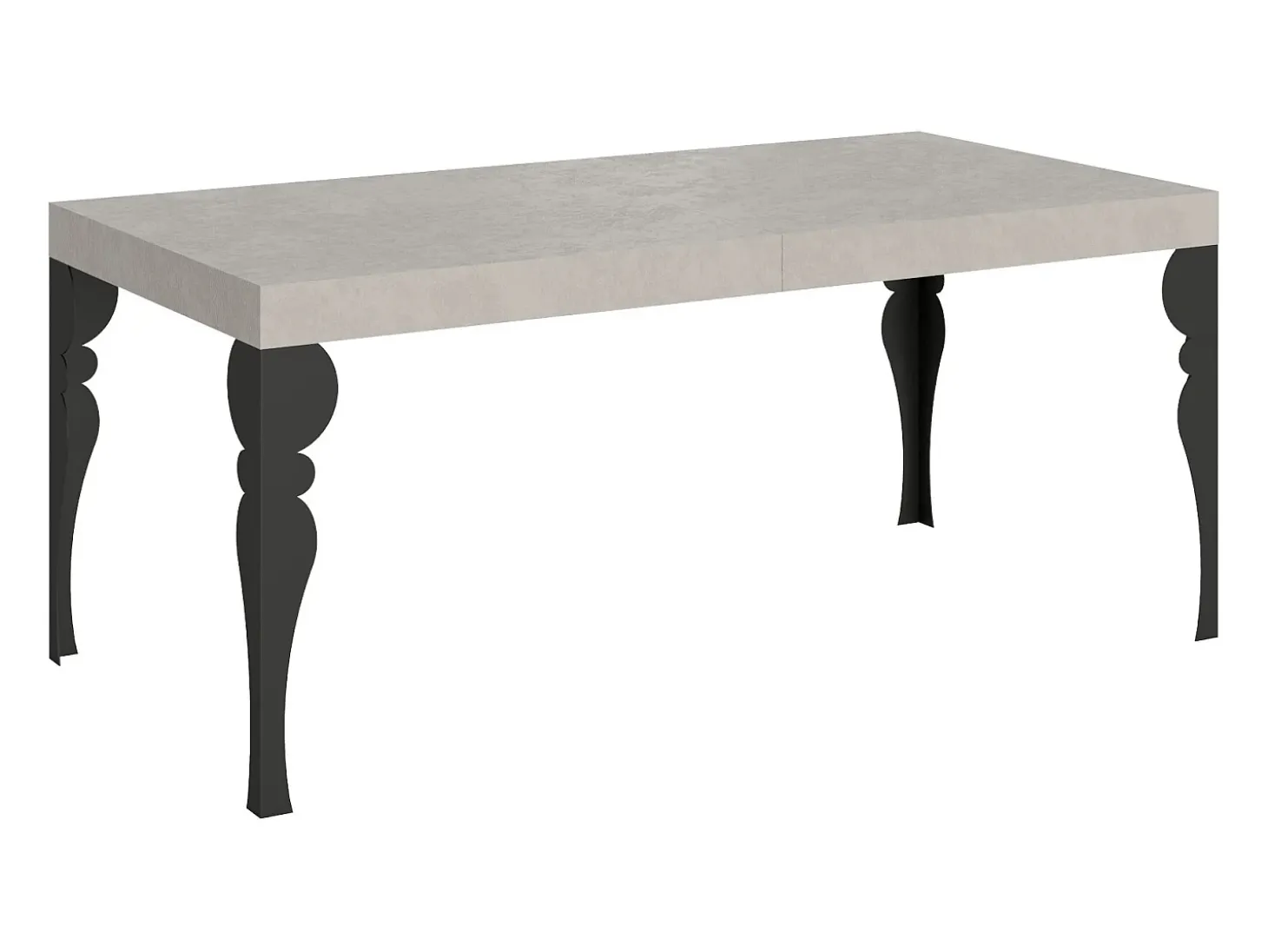 Mesa extensible 90x200/304 cm Paxon cachemira patas antracita