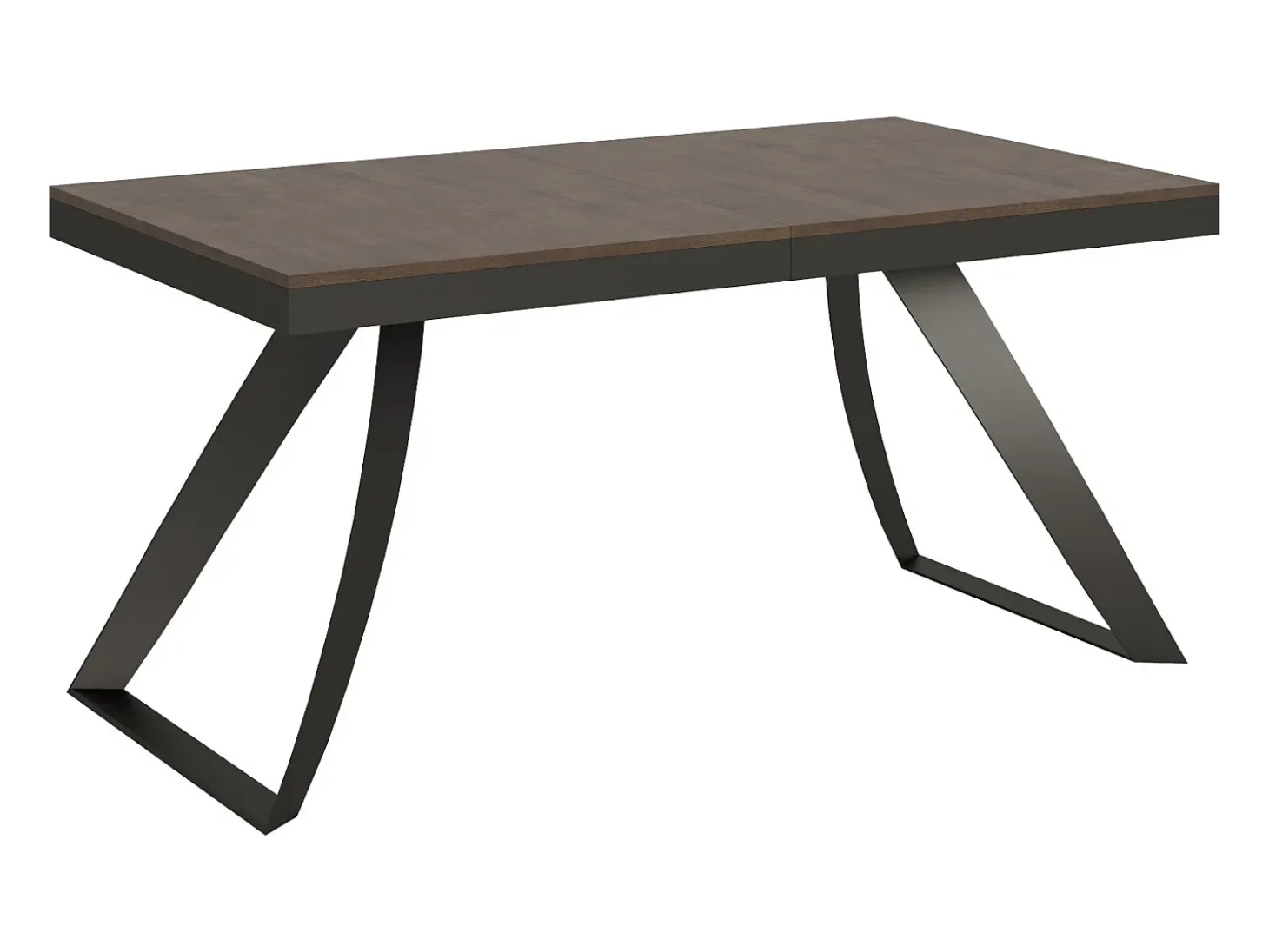 Mesa extensible 90x160/264 cm Proxy Evolution Nogal estructura Antracita