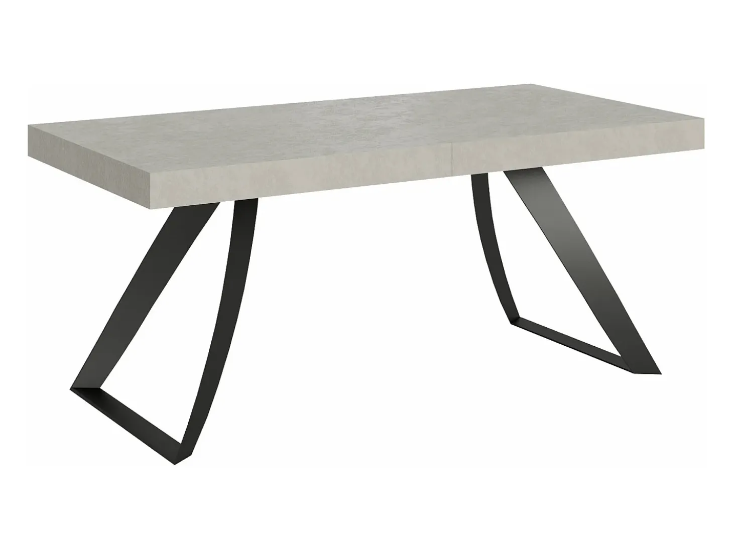 Mesa extensible 90x200/460 cm Proxy Cachemira estructura Antracita