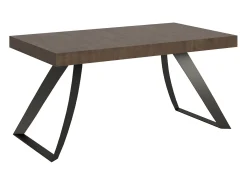 Mesa extensible 90x160/420 cm Proxy Nogal estructura Antracita