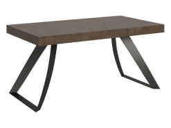 Mesa extensible 90x160/264 cm Proxy Nogal estructura Antracita