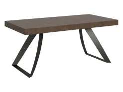Mesa extensible 90x200/304 cm Proxy Nogal estructura Antracita