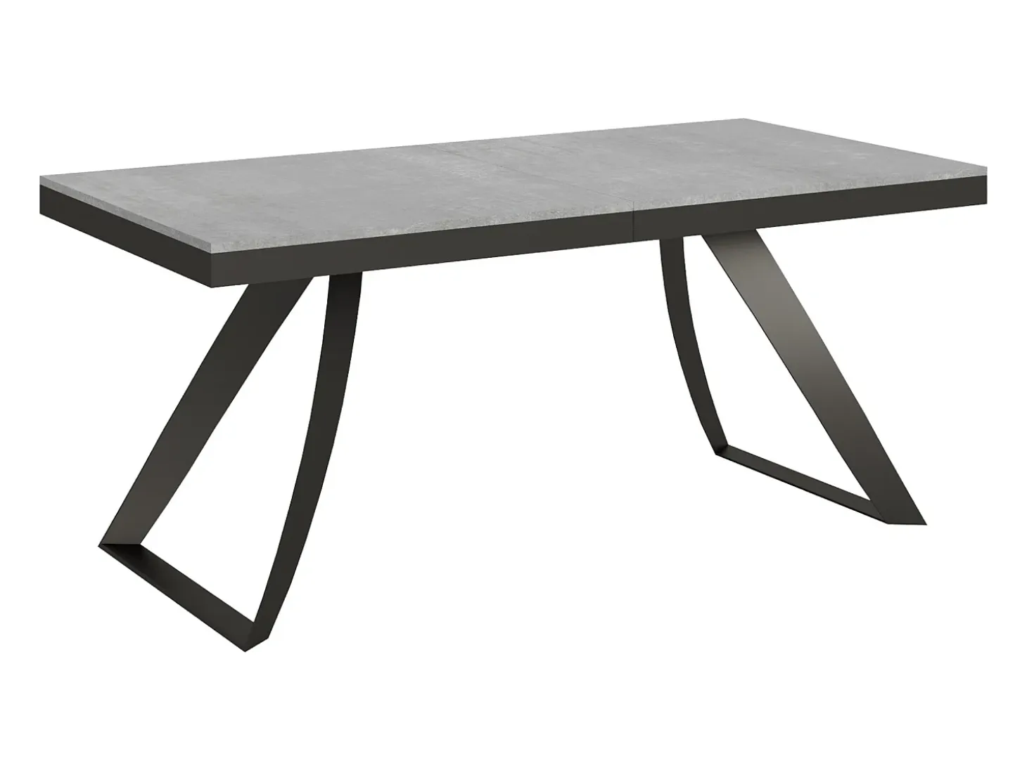 Mesa extensible 90x180/440 cm Proxy Evolution Cemento estructura Antracita