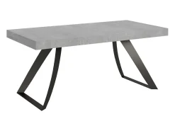 Mesa extensible 90x180/284 cm Proxy Cemento estructura Antracita
