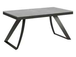 Mesa extensible 90x160/264 cm Proxy Evolution Cemento estructura Antracita