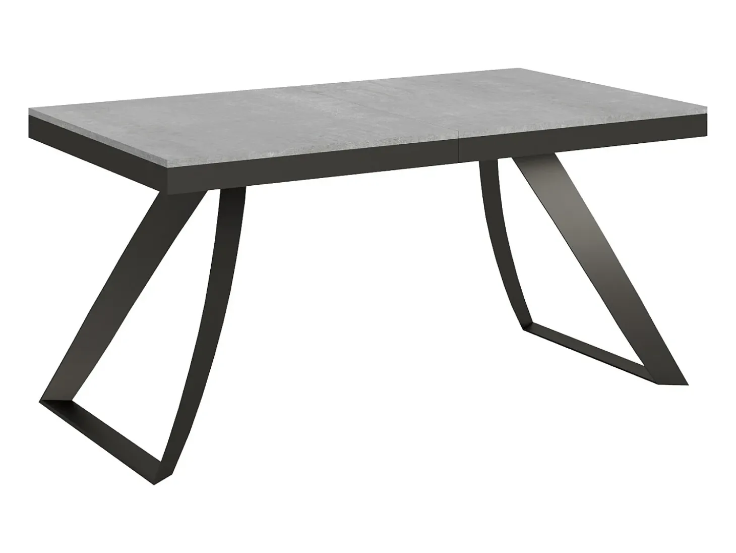 Mesa extensible 90x160/264 cm Proxy Evolution Cemento estructura Antracita
