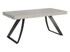 Mesa extensible 90x160/420 cm Proxy Cachemira estructura Antracita