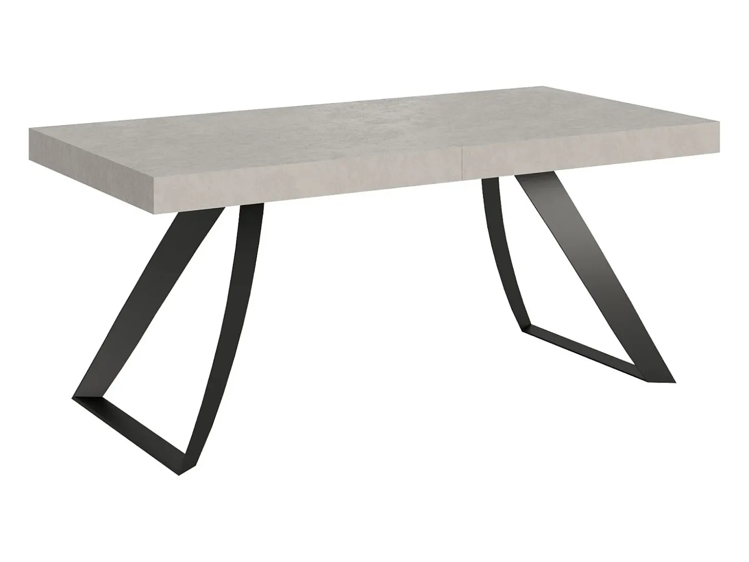 Mesa extensible 90x160/420 cm Proxy Cachemira estructura Antracita