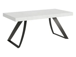Mesa extensible 90x180/440 cm Proxy Fresno Blanco estructura Antracita