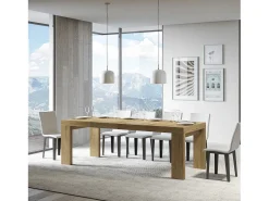 Mesa extensible 90x140/400 cm Roxell Premium Roble Natural