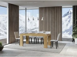 Mesa extensible 90x200/304 cm Roxell Premium Roble Natural