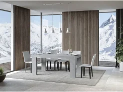 Mesa extensible 90x200/460 cm Roxell Premium Cemento