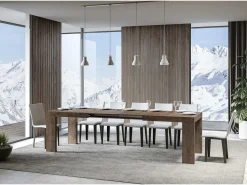Mesa extensible 200/460x90 cm Roxell nogal
