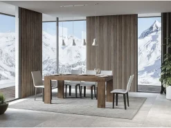 Mesa extensible 200/460x90 cm Roxell nogal
