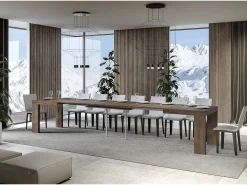 Mesa extensible 120/380x90 cm Roxell nogal