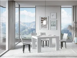 Mesa extensible 90x130/390 cm Roxell Premium Fresno Blanco