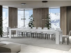 Mesa extensible 90x130/390 cm Roxell Premium Fresno Blanco